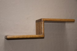 S403 - Połka dębowa schodkowa - 48 cm długość